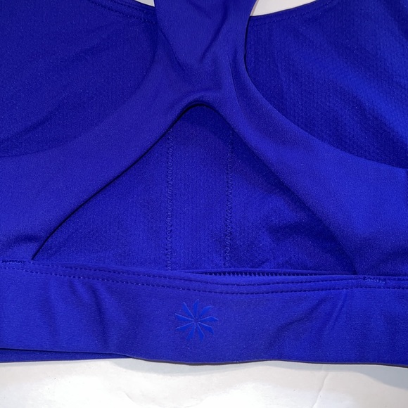 Athleta XS sports bra pullover no pads racerback breathable unlined purple - Picture 5 of 7